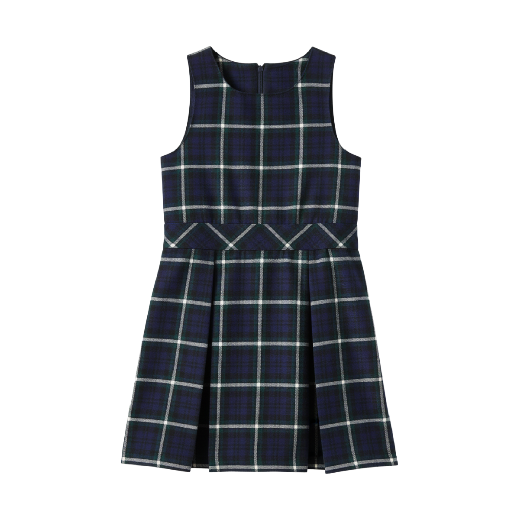 prescolar vestido cuadros